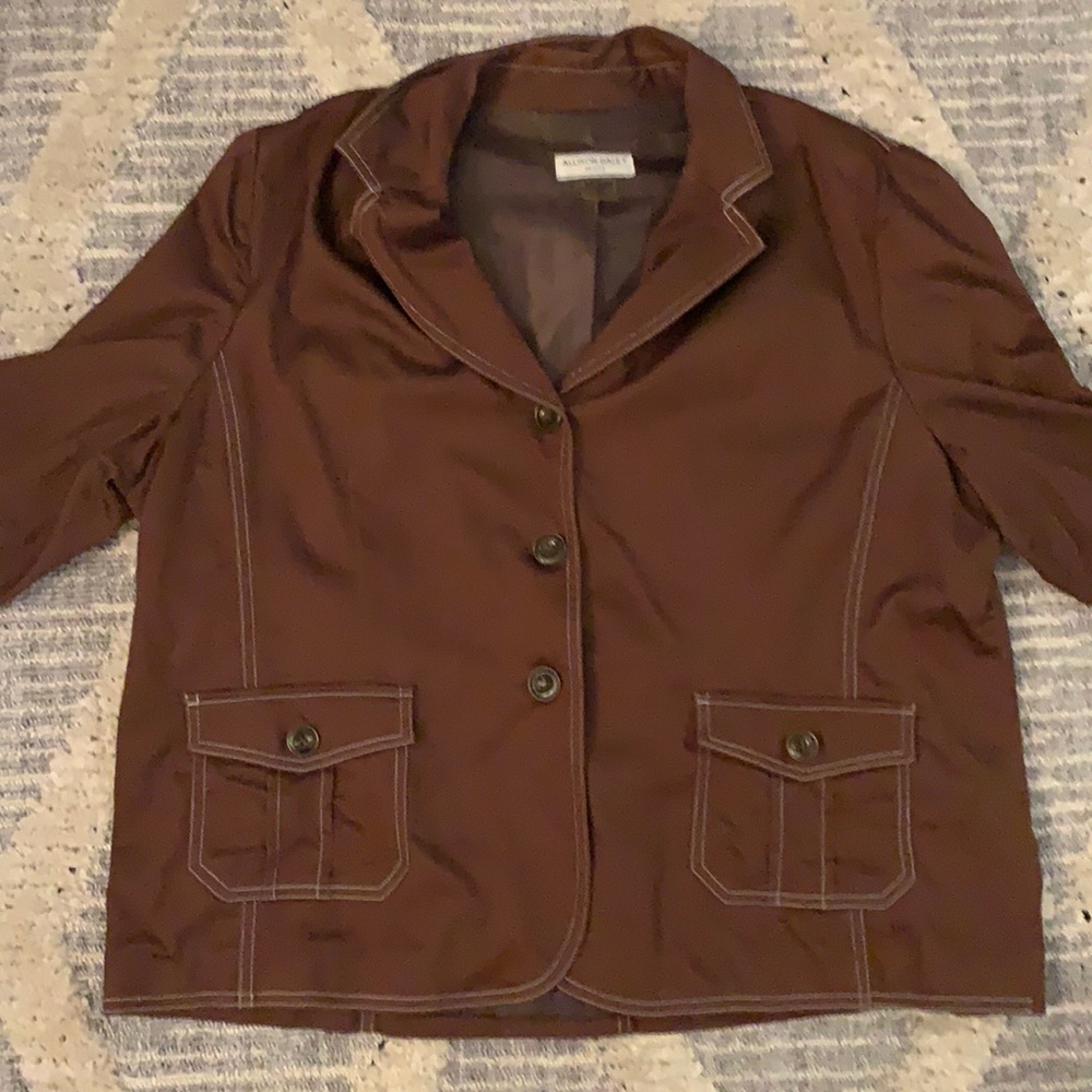 Allison Daley Petite brown blazer.